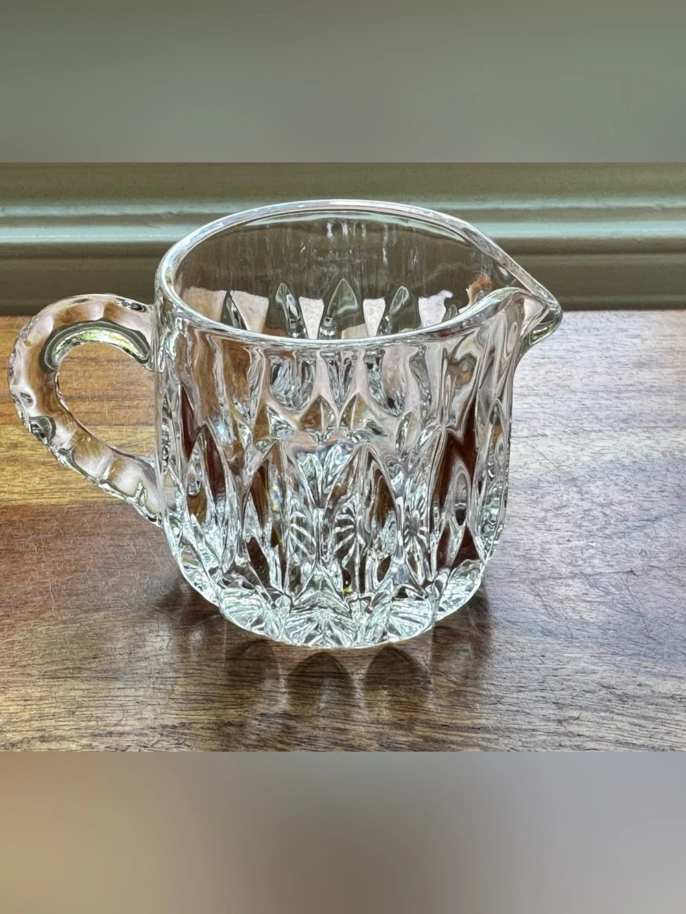 Vintage Gorham Full Lead Crystal Creamer & Covered Sugar Bowl Set West Germany